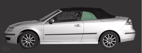 Afbeelding van Zijruit links Saab 9.3 Cabrio