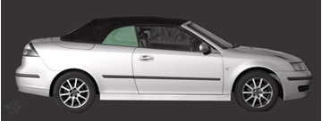 Afbeelding van Zijruit rechts Saab 9.3 Cabrio