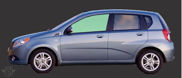 Afbeelding van Zijruit links Chevrolet Aveo sedan 