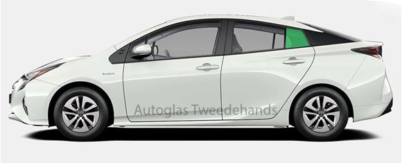 Afbeelding van Zijruit links Toyota Prius 