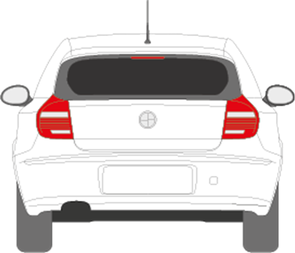 Afbeelding van Achterruit BMW 1-serie 3 deurs (DONKERE RUIT)