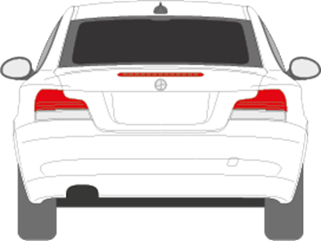 Afbeelding van Achterruit BMW 1-serie coupé (DONKERE RUIT)