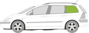 Afbeelding van Zijruit links Peugeot 307 SW 