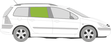 Afbeelding van Zijruit rechts Peugeot 307 SW 