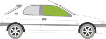 Afbeelding van Zijruit rechts Peugeot 306 3 deurs