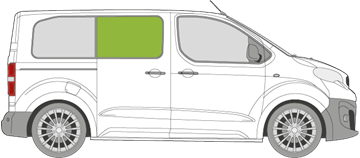 Afbeelding van Zijruit rechts Peugeot Expert L2H1 met schuifdeur