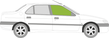 Afbeelding van Zijruit rechts Peugeot 306 sedan