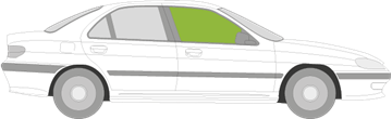 Afbeelding van Zijruit rechts Peugeot 406 sedan