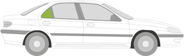 Afbeelding van Zijruit rechts Peugeot 406 sedan