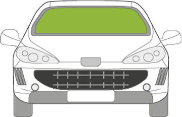 Afbeelding van Voorruit Peugeot 407 coupé sensor/GPS/zelfdimmende spiegel