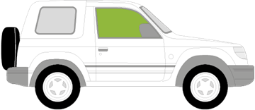 Afbeelding van Zijruit rechts Mitsubishi Pajero 3d off-road