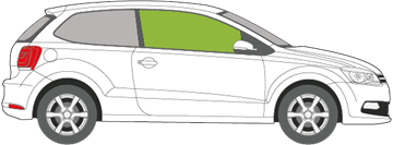 Afbeelding van Zijruit rechts Volkswagen Polo 3 deurs