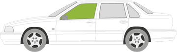 Afbeelding van Zijruit links Volvo S70 sedan 