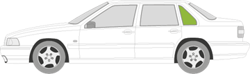 Afbeelding van Zijruit links Volvo S70 sedan 