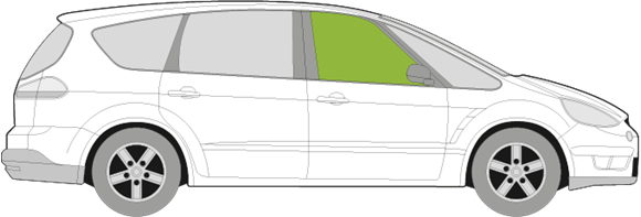 Afbeelding van Zijruit rechts Ford S-max 