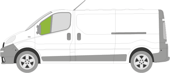 Afbeelding van Zijruit links Opel Vivaro 