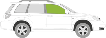 Afbeelding van Zijruit rechts Mitsubishi Outlander