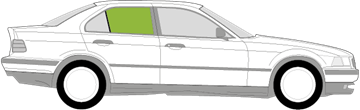 Afbeelding van Zijruit rechts BMW 3-serie sedan 