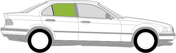 Afbeelding van Zijruit rechts BMW 3-serie sedan 