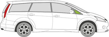 Afbeelding van Zijruit rechts Mitsubishi Grandis 