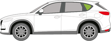 Afbeelding van Zijruit links Mazda CX-5 