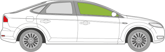 Afbeelding van Zijruit rechts Ford Mondeo 5 deurs 2007-2007