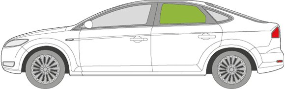 Afbeelding van Zijruit links Ford Mondeo 5 deurs