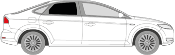 Afbeelding van Zijruit rechts Ford Mondeo 5 deurs (DONKERE RUIT)