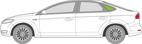 Afbeelding van Zijruit links Ford Mondeo sedan