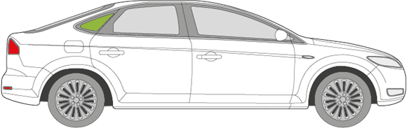 Afbeelding van Zijruit rechts Ford Mondeo 5 deurs