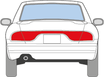 Afbeelding van Achterruit Mitsubishi Galant sedan