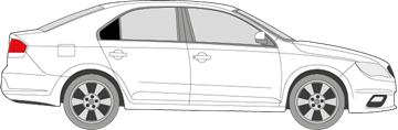 Afbeelding van Zijruit rechts Seat Toledo 5 deurs (DONKERE RUIT)