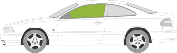 Afbeelding van Zijruit links Volvo C70 2 deurs coupé