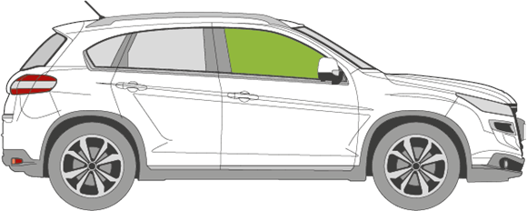 Afbeelding van Zijruit rechts Peugeot 4008 