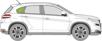 Afbeelding van Zijruit rechts Peugeot 4008