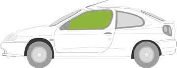 Afbeelding van Zijruit links Renault Mégane coupé