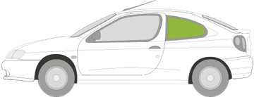 Afbeelding van Zijruit links Mégane coupé (vast)