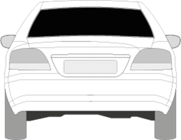 Afbeelding van Achterruit Mitsubushi Galant sedan (DONKERE RUIT)