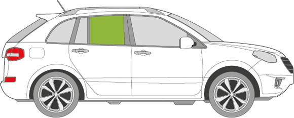 Afbeelding van Zijruit rechts Renault Koleos