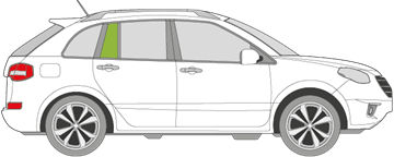 Afbeelding van Zijruit rechts Renault Koleos