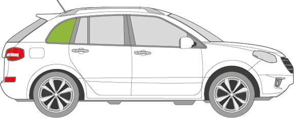 Afbeelding van Zijruit rechts Renault Koleos