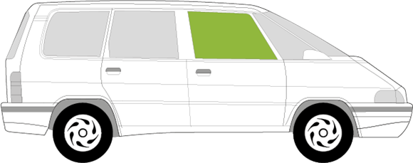 Afbeelding van Zijruit rechts Renault Espace