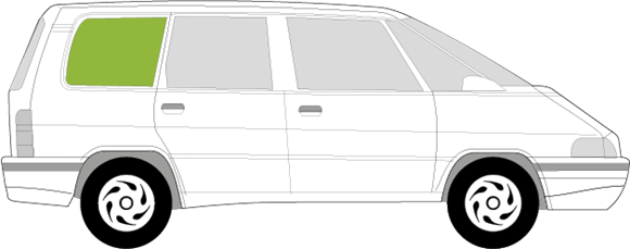 Afbeelding van Zijruit rechts Renault Espace