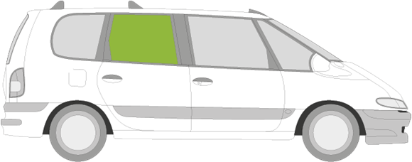 Afbeelding van Zijruit rechts Renault Espace