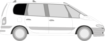 Afbeelding van Zijruit rechts Renault Espace (DONKERE RUIT)