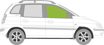 Afbeelding van Zijruit rechts Hyundai Matrix 