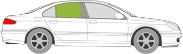 Afbeelding van Zijruit rechts Peugeot 607 (2000-2004)