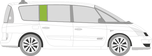 Afbeelding van Zijruit rechts Renault Espace 