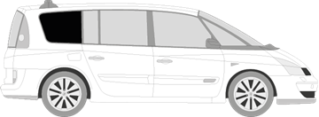 Afbeelding van Zijruit rechts Renault Espace (DONKERE RUIT)