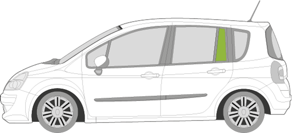 Afbeelding van Zijruit links Renault Grand Modus 